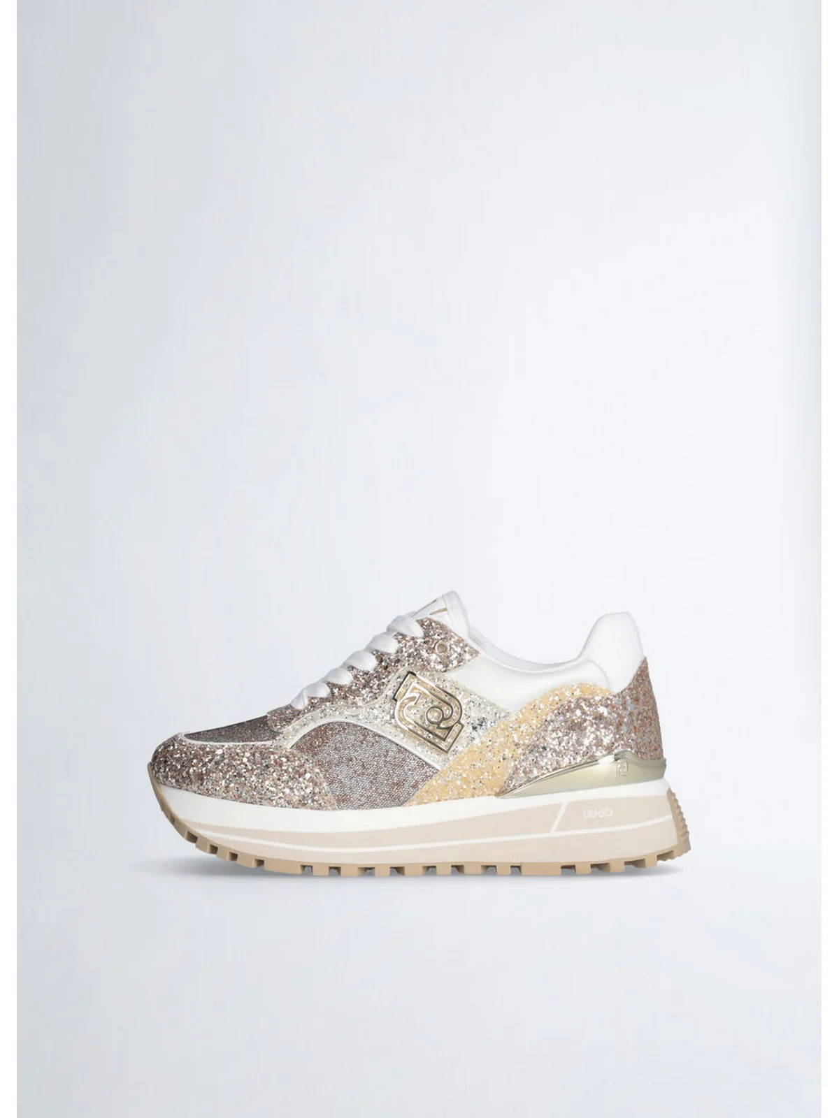 LIU JO Sneaker Donna LIU JO MAXI WONDER 73 BA5015TX007 00529 GLITTER GOLD - Image 4