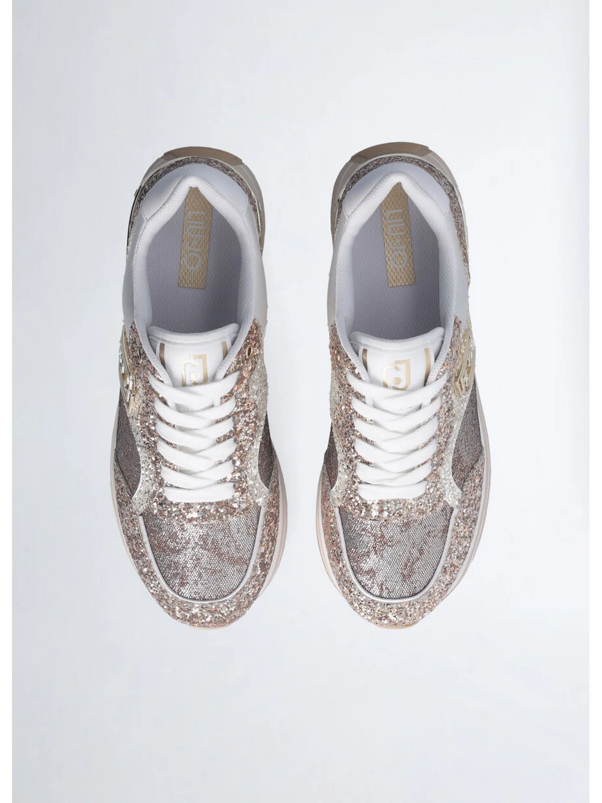 LIU JO Sneaker Donna LIU JO MAXI WONDER 73 BA5015TX007 00529 GLITTER GOLD - Image 5