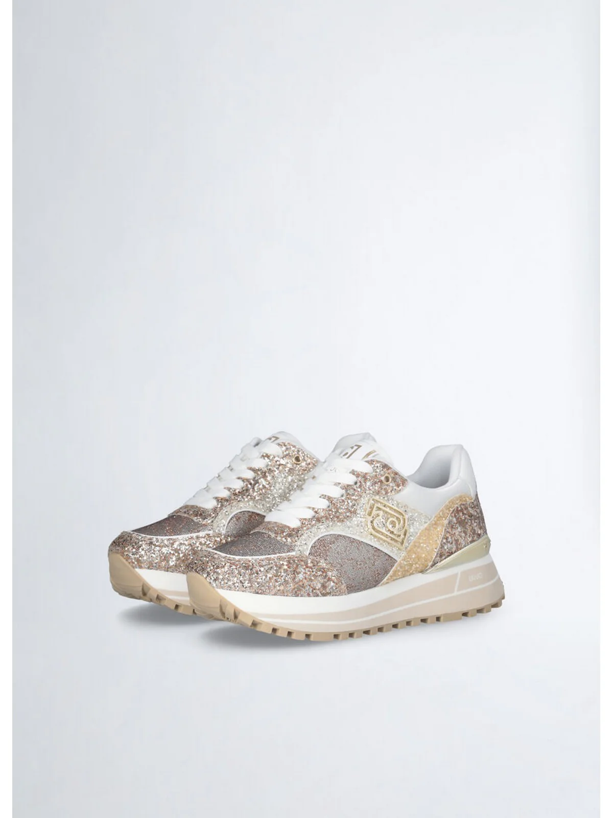 LIU JO Sneaker Donna LIU JO MAXI WONDER 73 BA5015TX007 00529 GLITTER GOLD - Image 7
