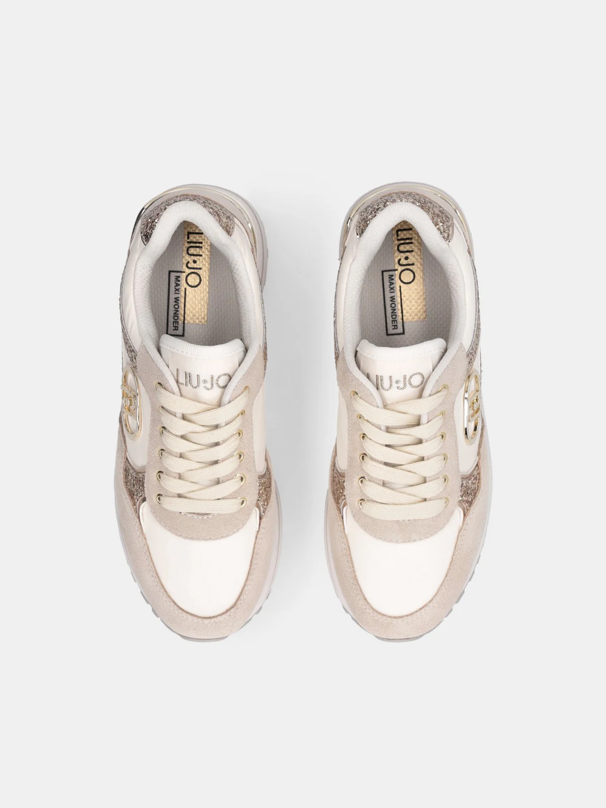 LIU JO Sneaker Donna LIU JO MAXI WONDER PLUS 01 BF5011PX078 S3834 ROPE/MILK - Image 4