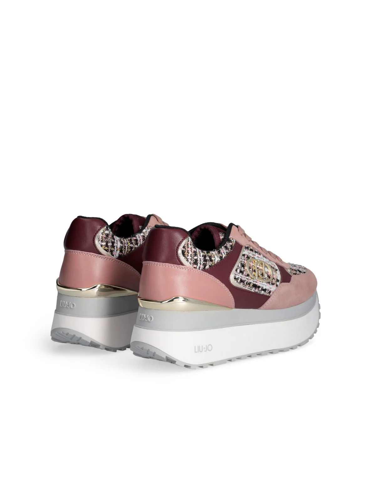 LIU JO Sneaker Donna LIU JO MAXI WONDER PLUS 01 BF5011PX686 S3814 ROSE/CREMISI - Image 3