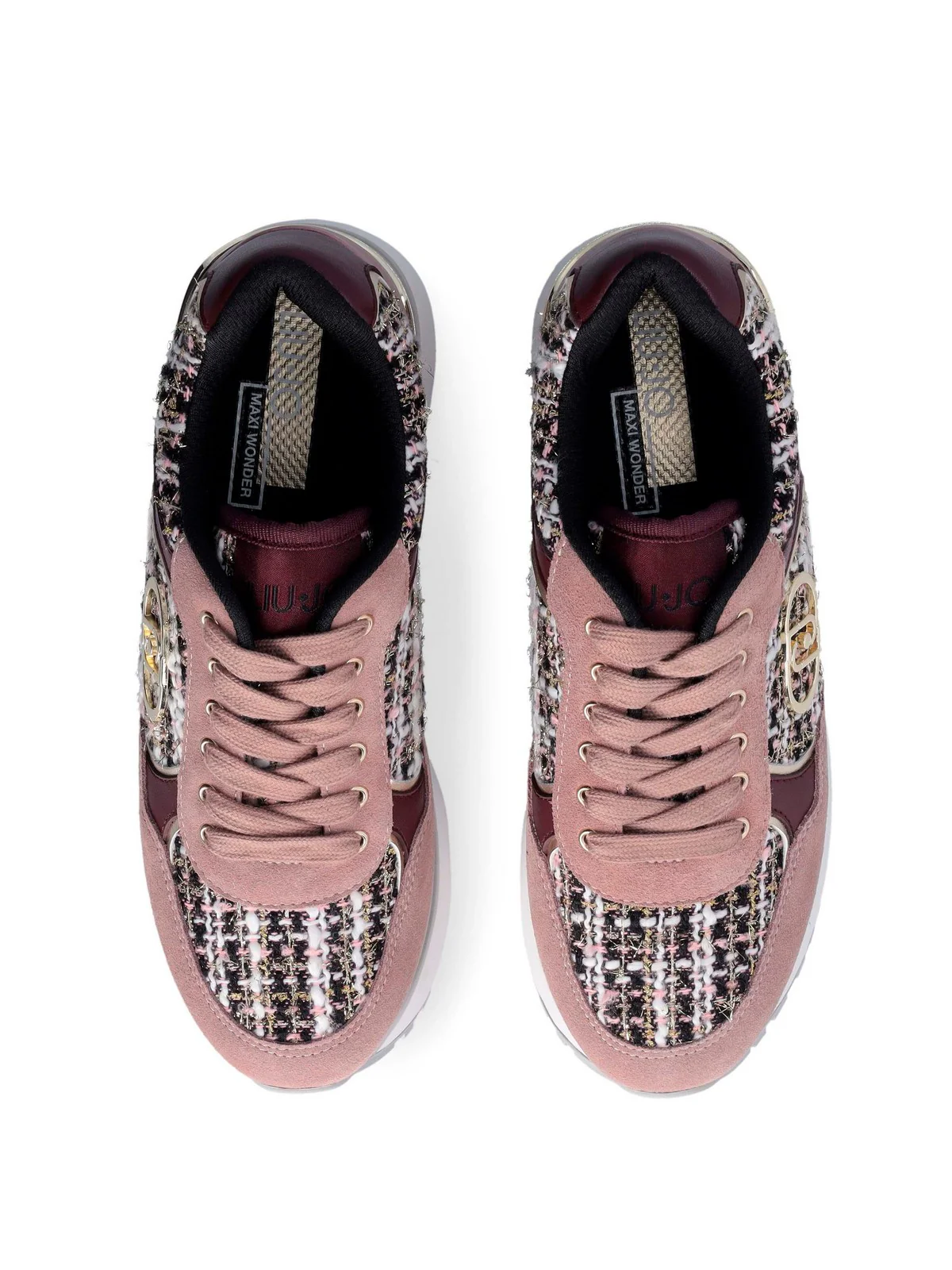 LIU JO Sneaker Donna LIU JO MAXI WONDER PLUS 01 BF5011PX686 S3814 ROSE/CREMISI - Image 4