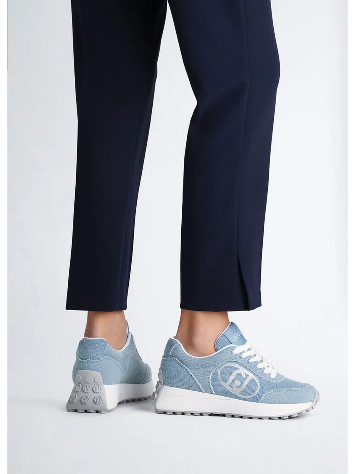 LIU JO Sneaker Donna LOLO 18 BA5003TX054 S1152 CYAN - Image 8
