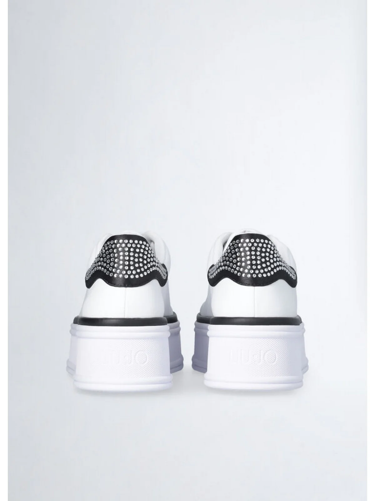 LIU JO Sneaker Donna SELMA 16 BA5101PX190 S1005 LEATHER/SATIN WHITE/BLACK - Image 2