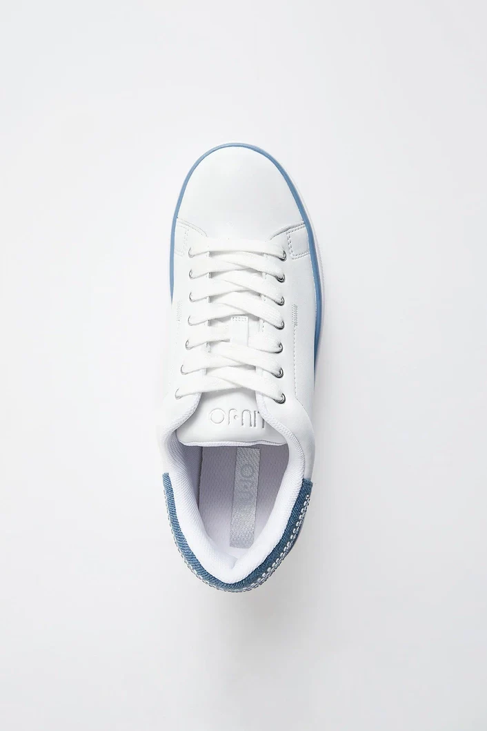 LIU JO Sneaker Donna SELMA 16 BA5101PX652 S3692 LEATHER/DENIM WHITE/DENIM - Image 3