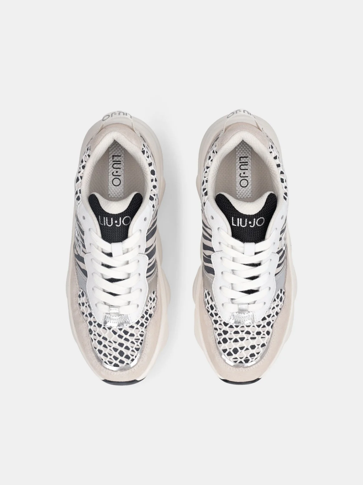 LIU JO Sneaker Donna STEFFY 01 BF5061PX749 S19D1 ZEBRA - Image 3