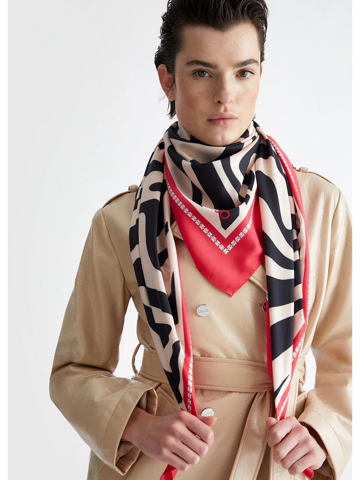 LIU JO SOFT Foulard Donna  2A4037T0300 41506 Rosa - Image 5