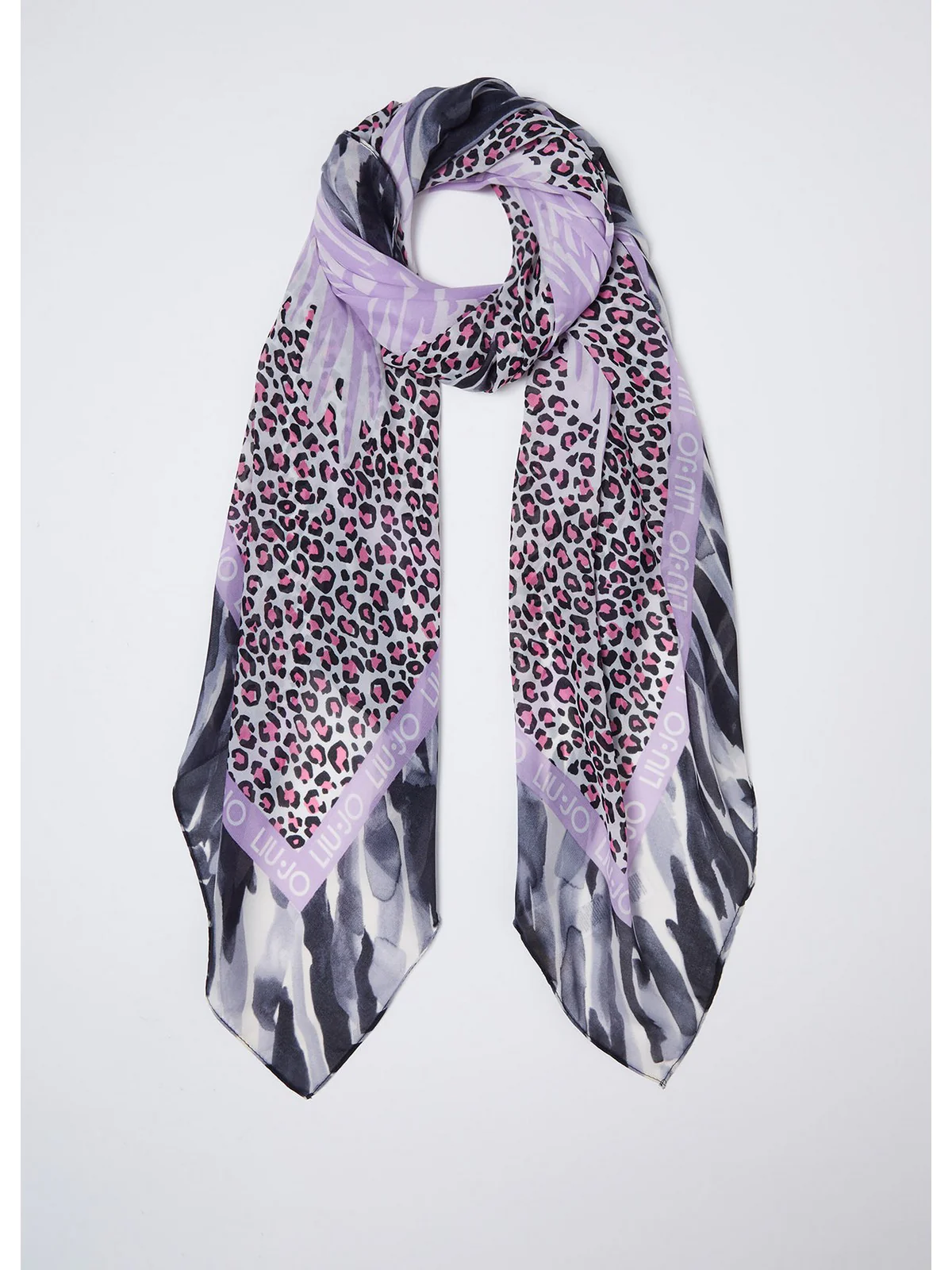 LIU JO SOFT Foulard Donna  2A4041T0300 22222 Nero - Image 2