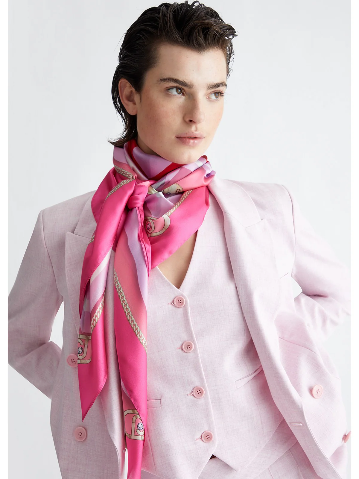 LIU JO SOFT Foulard Donna  2A4043T0300 00021 Rosa - Image 5