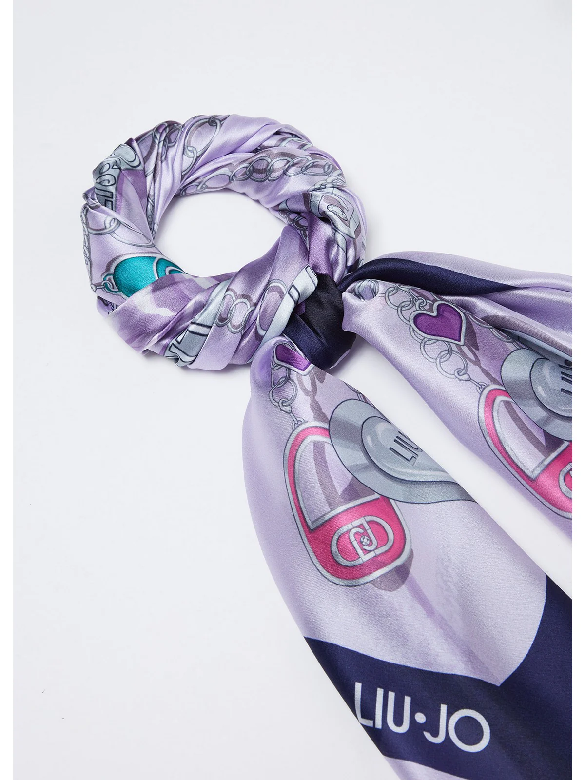 LIU JO SOFT Foulard Donna  2A4043T0300 93933 Blu - Image 3