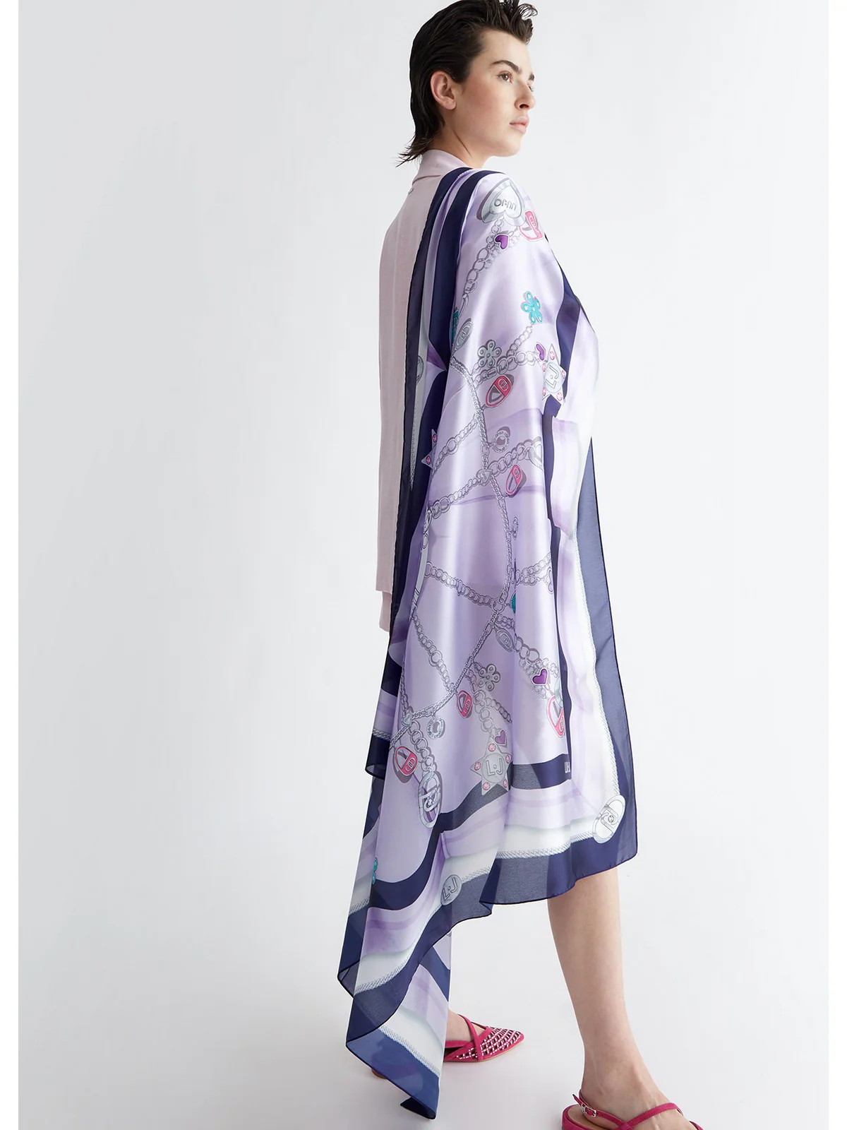 LIU JO SOFT Foulard Donna  2A4043T0300 93933 Blu - Image 5