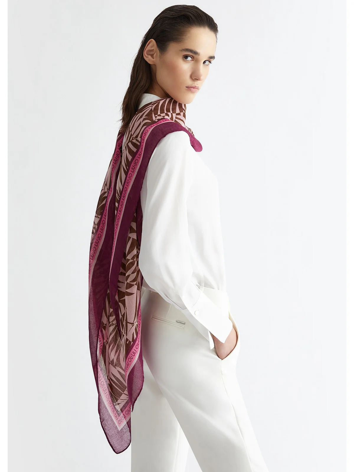 LIU JO SOFT Foulard Donna  2A4046T0300 32010 Rosa - Image 4