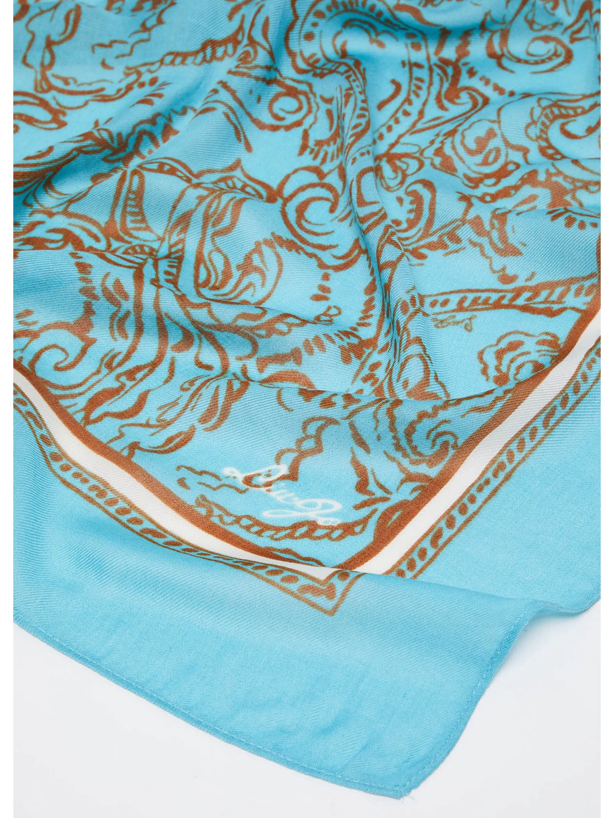 LIU JO SOFT Foulard Donna  2A4049T0300 A1931 Blu - Image 3