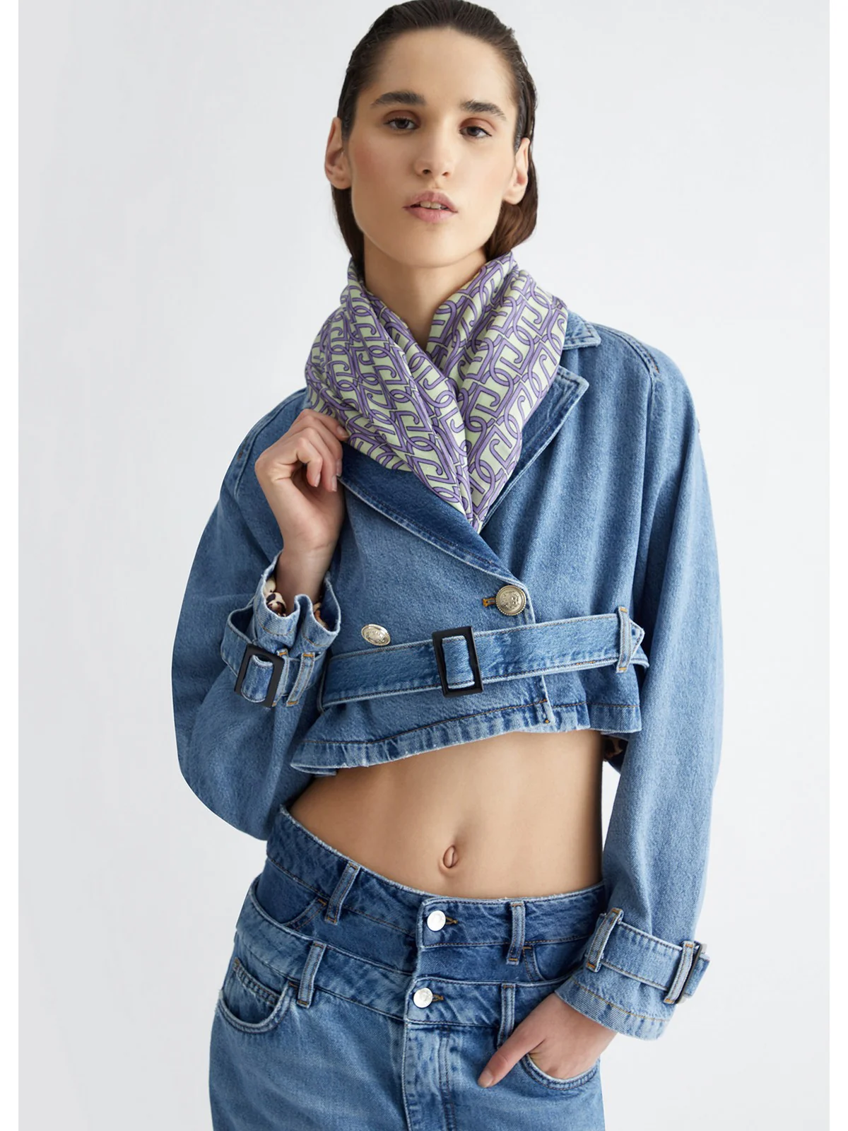 LIU JO SOFT Foulard Donna 2A4049T0300 S1987 Viola - Image 4