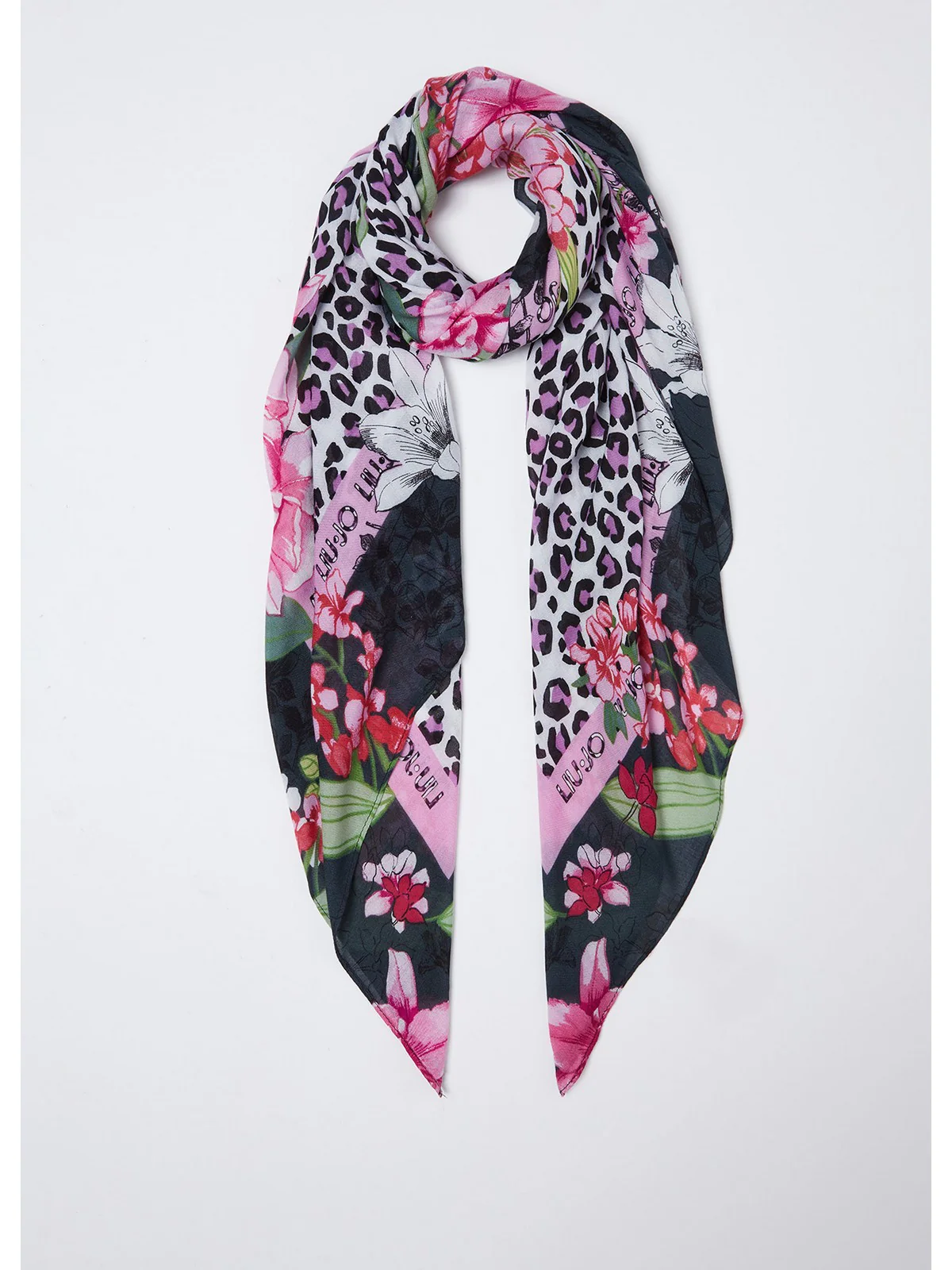 LIU JO SOFT Foulard Donna  2A4053T0300 22222 Nero - Image 2