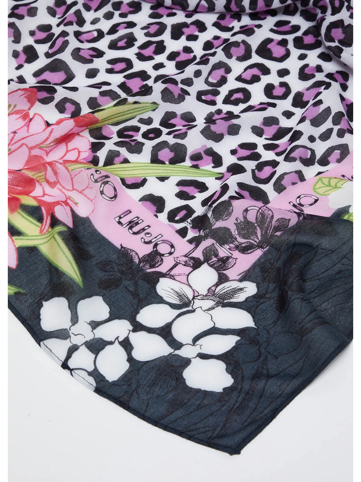 LIU JO SOFT Foulard Donna  2A4053T0300 22222 Nero - Image 3