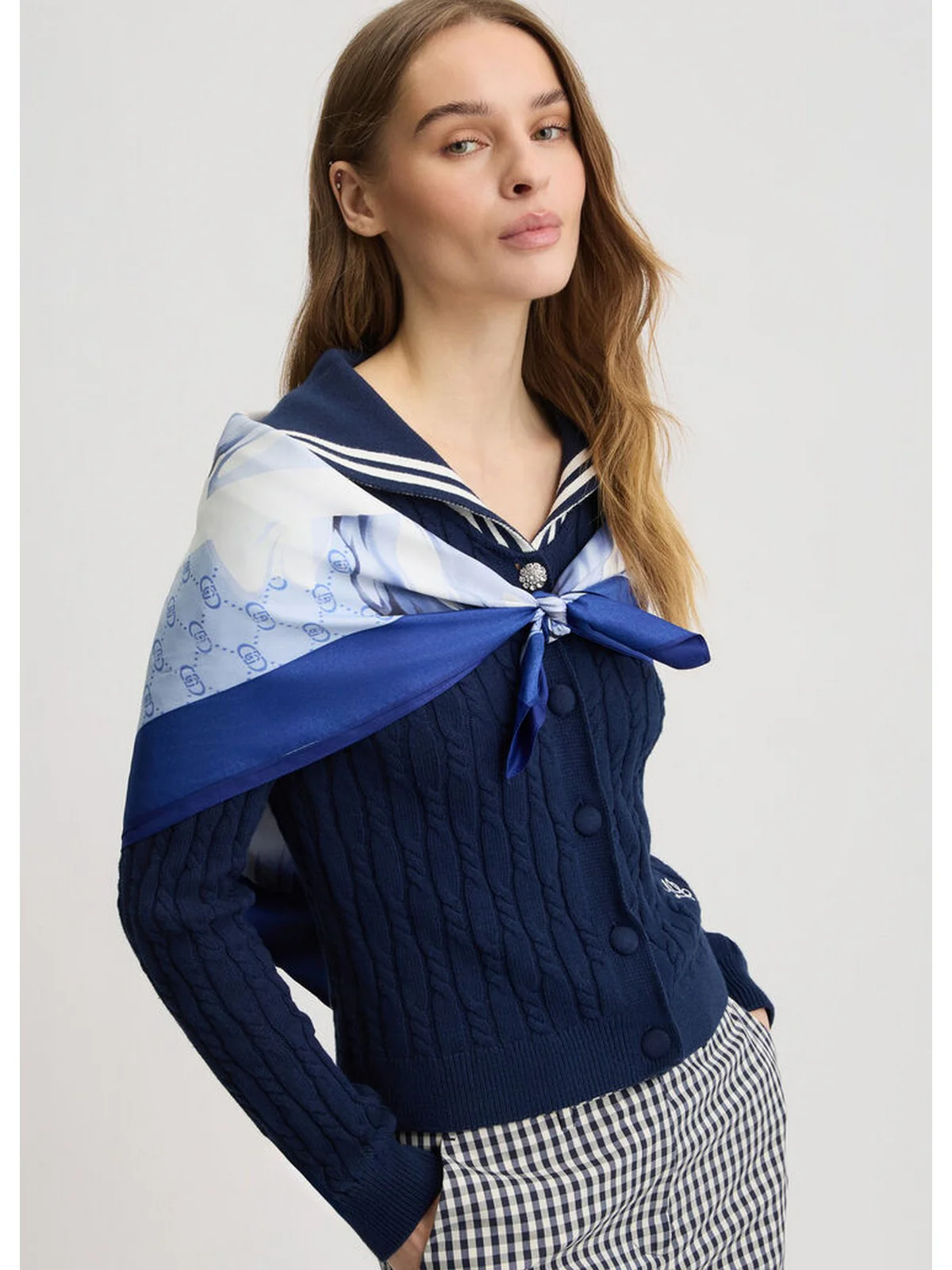 LIU JO SOFT Foulard Donna  2A5027T0300 93953 Blu - Image 5