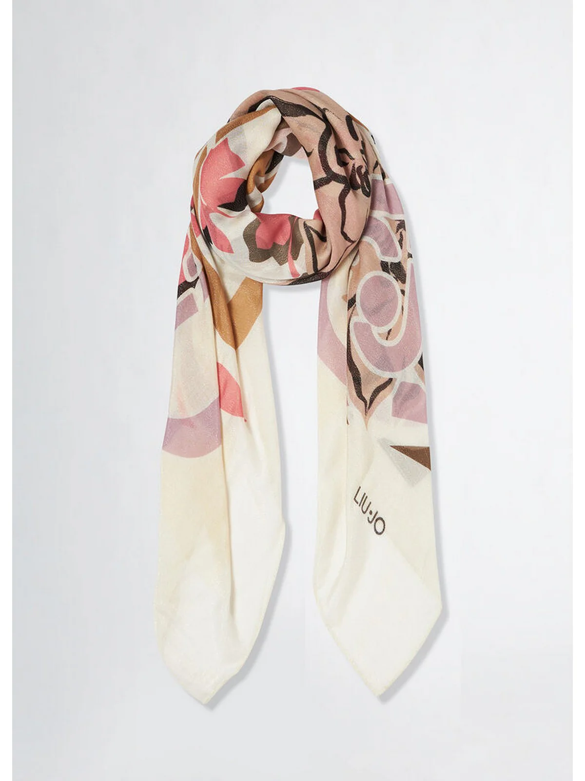 LIU JO SOFT Foulard Donna  2A5033T0300 01041 Beige - Image 4