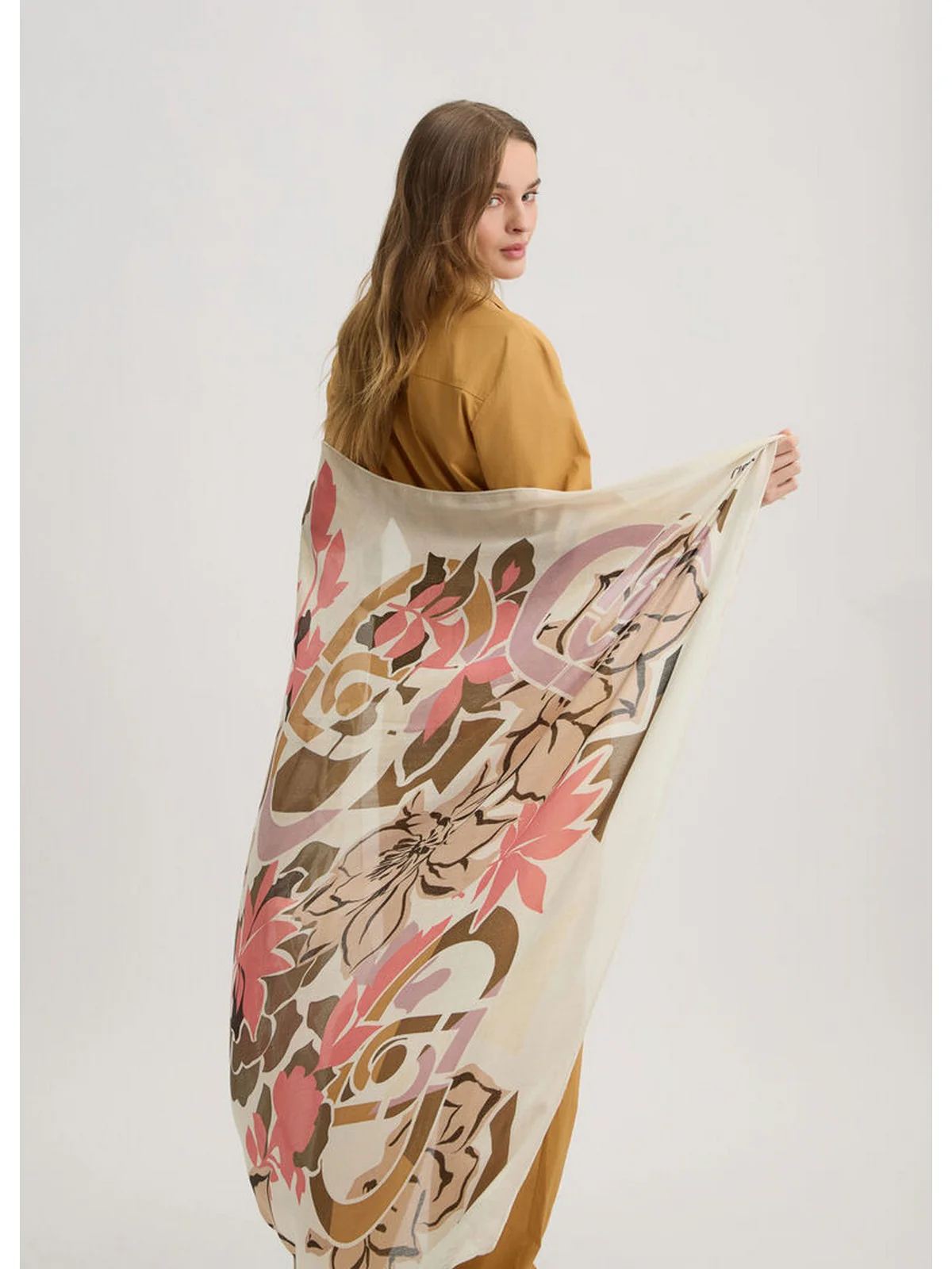 LIU JO SOFT Foulard Donna  2A5033T0300 01041 Beige - Image 5