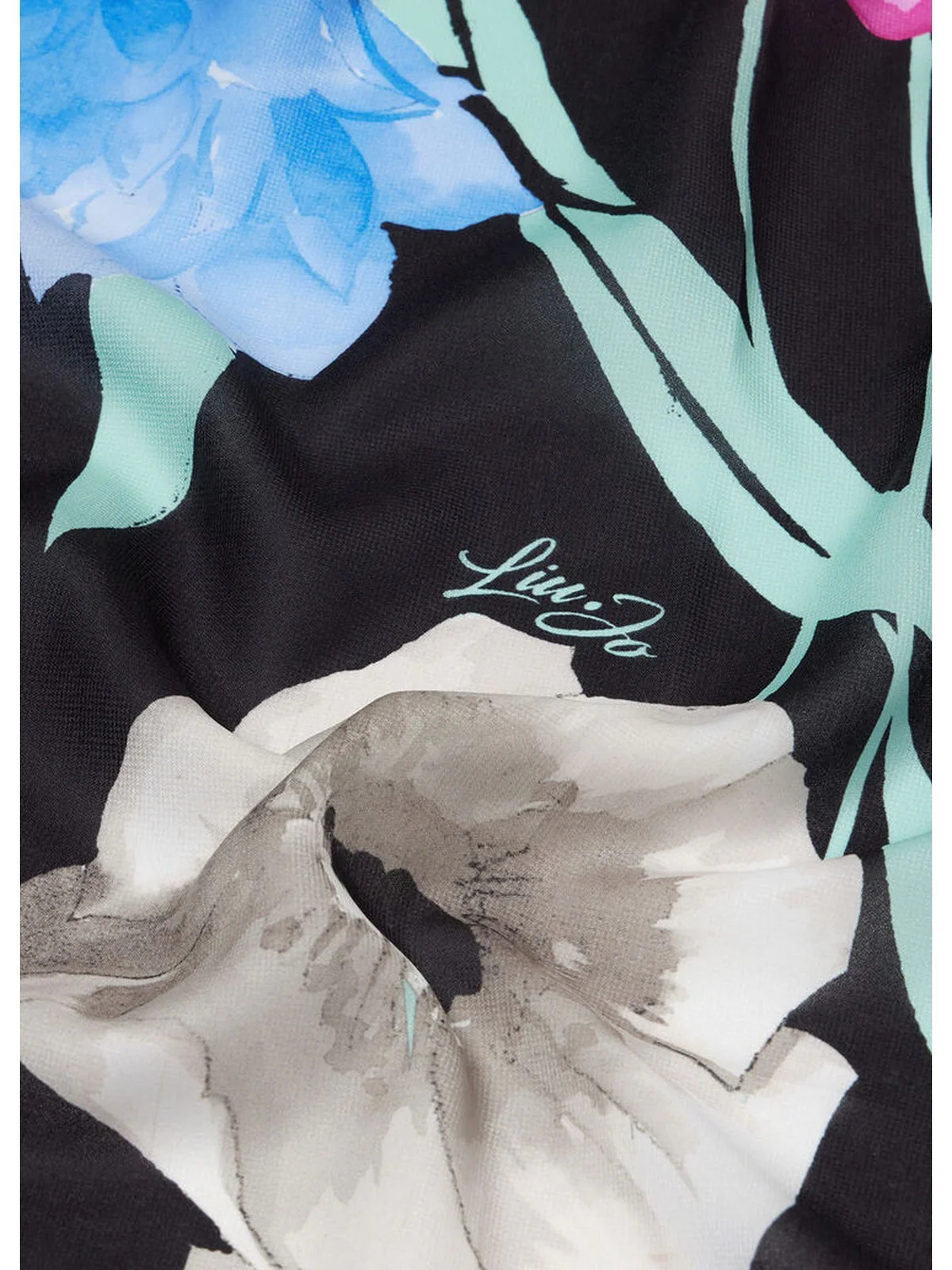 LIU JO SOFT Foulard Donna  2A5035T0300 22222 Nero - Image 2