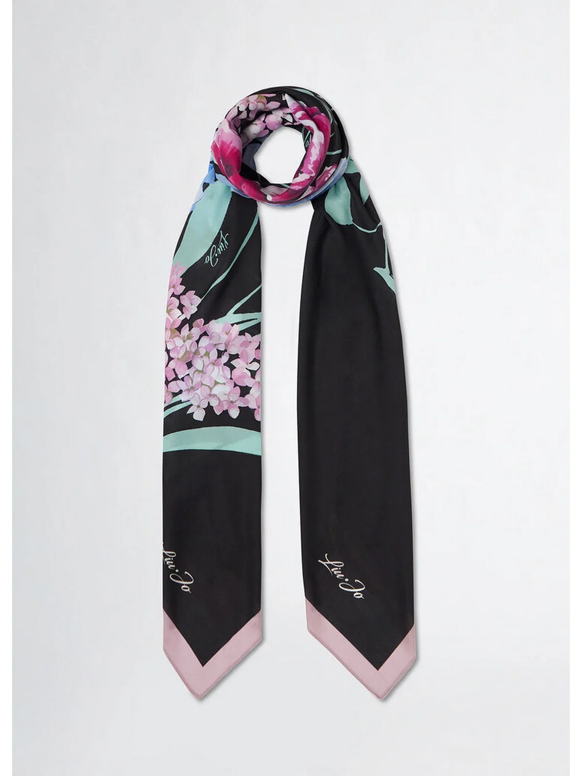 LIU JO SOFT Foulard Donna  2A5035T0300 22222 Nero - Image 4