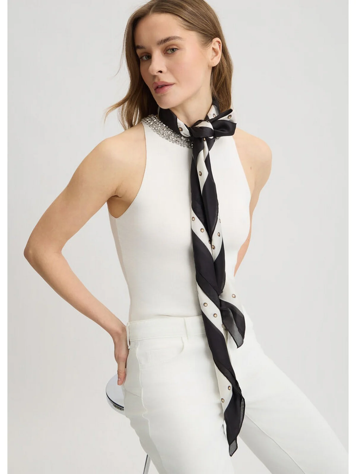 LIU JO SOFT Foulard Donna  2A5041T0300 22222 Nero - Image 5