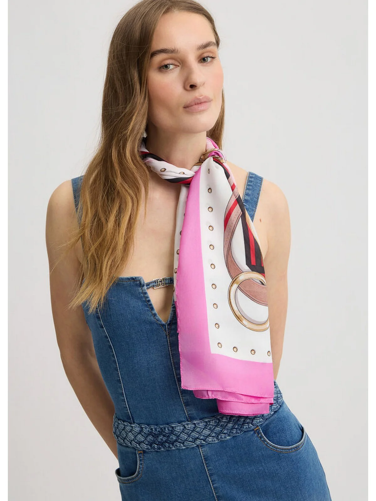LIU JO SOFT Foulard Donna  2A5041T0300 51906 Rosa - Image 5