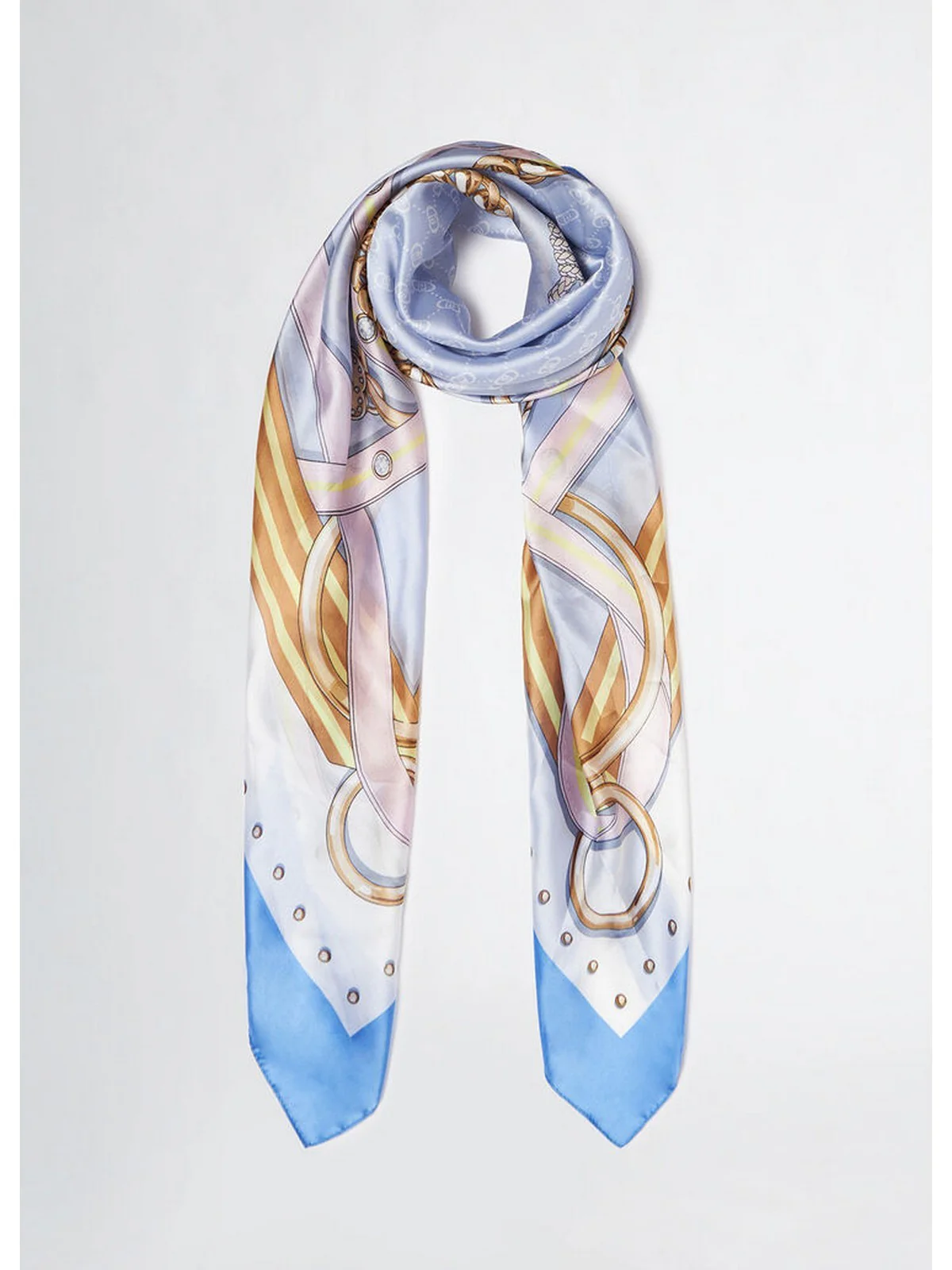 LIU JO SOFT Foulard Donna 2A5041T0300 73936 Blu - Image 4