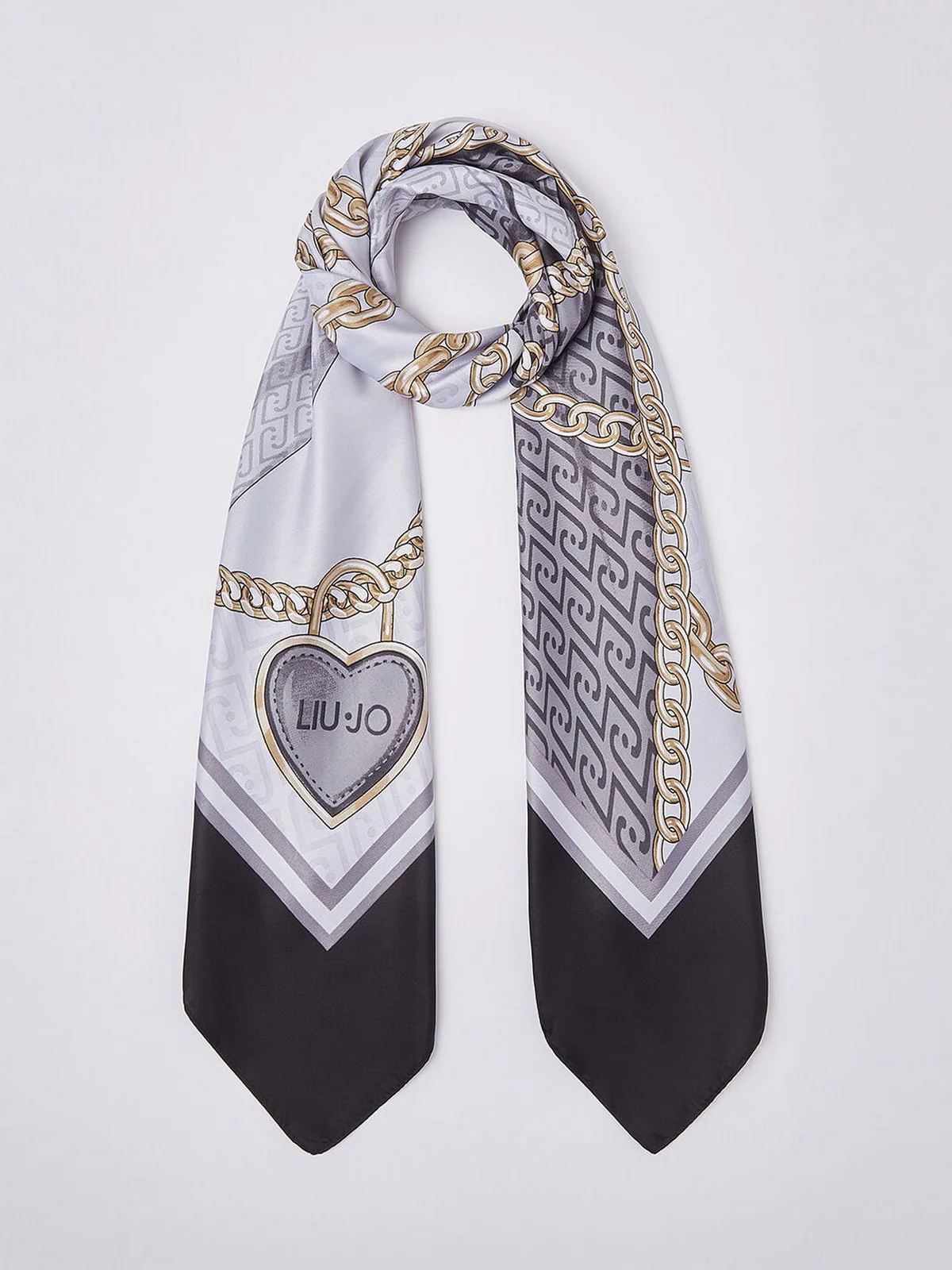 LIU JO SOFT Foulard Donna  2A6048T2745 22222 Nero - Image 3