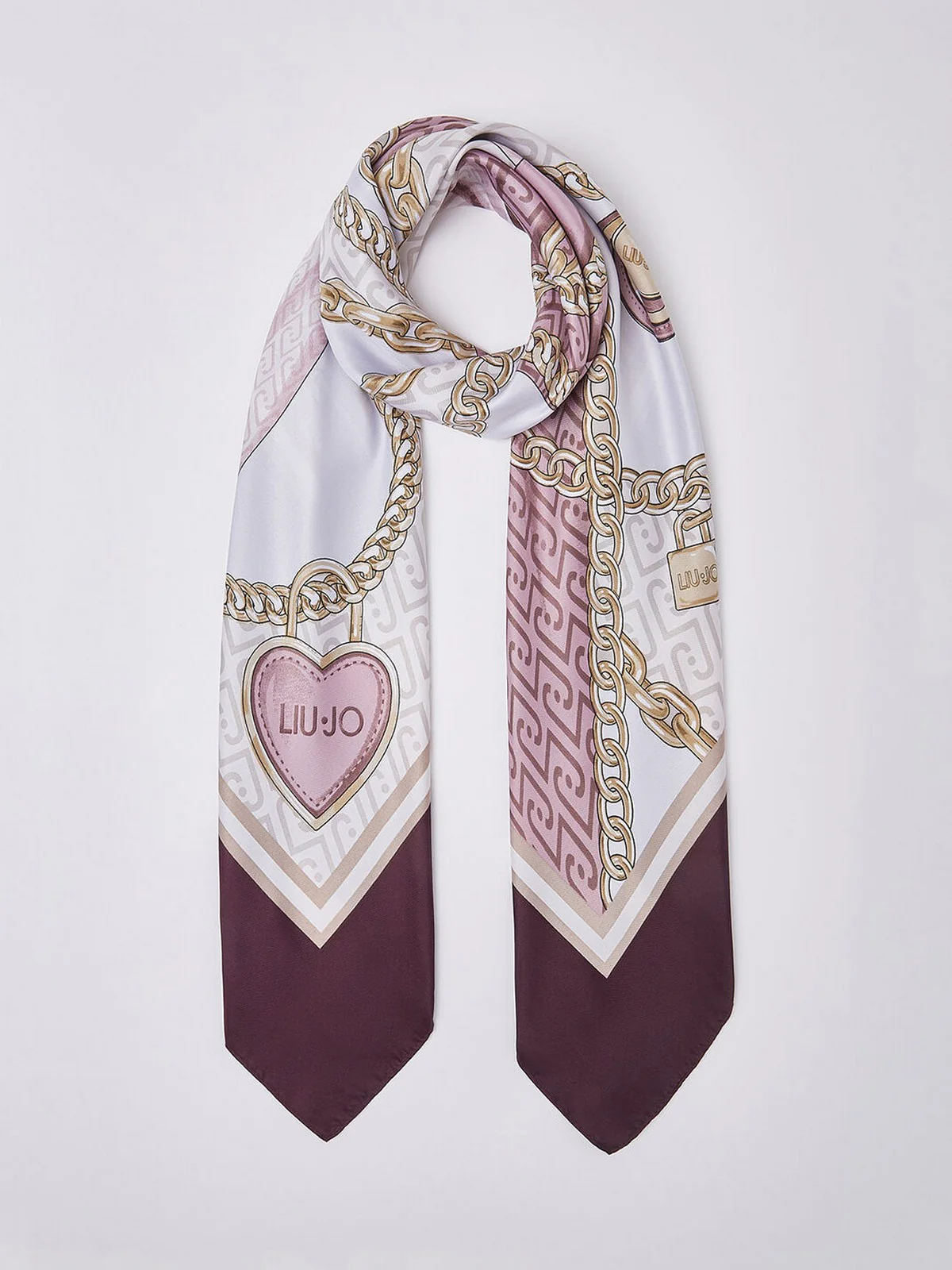 LIU JO SOFT Foulard Donna  2A6048T2745 91620 Cranberry - Image 3