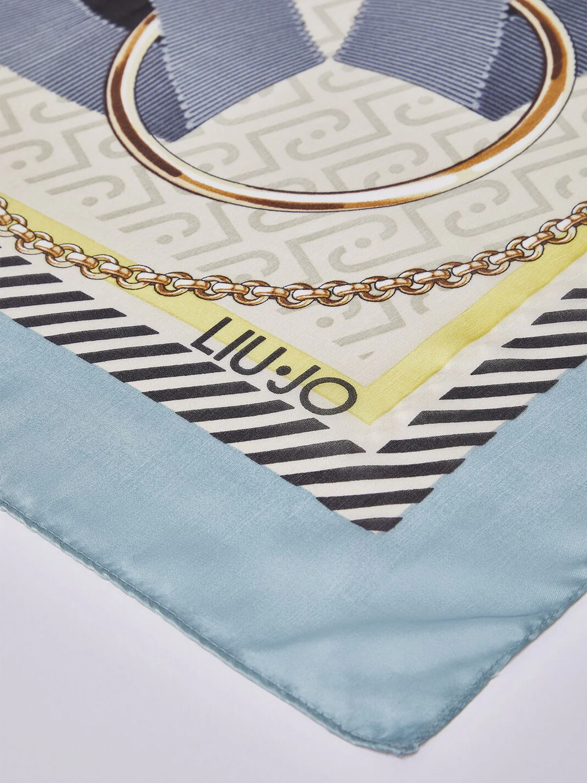 LIU JO SOFT Foulard Donna  2A6055T2745 09C45 Dusty blue - Image 3