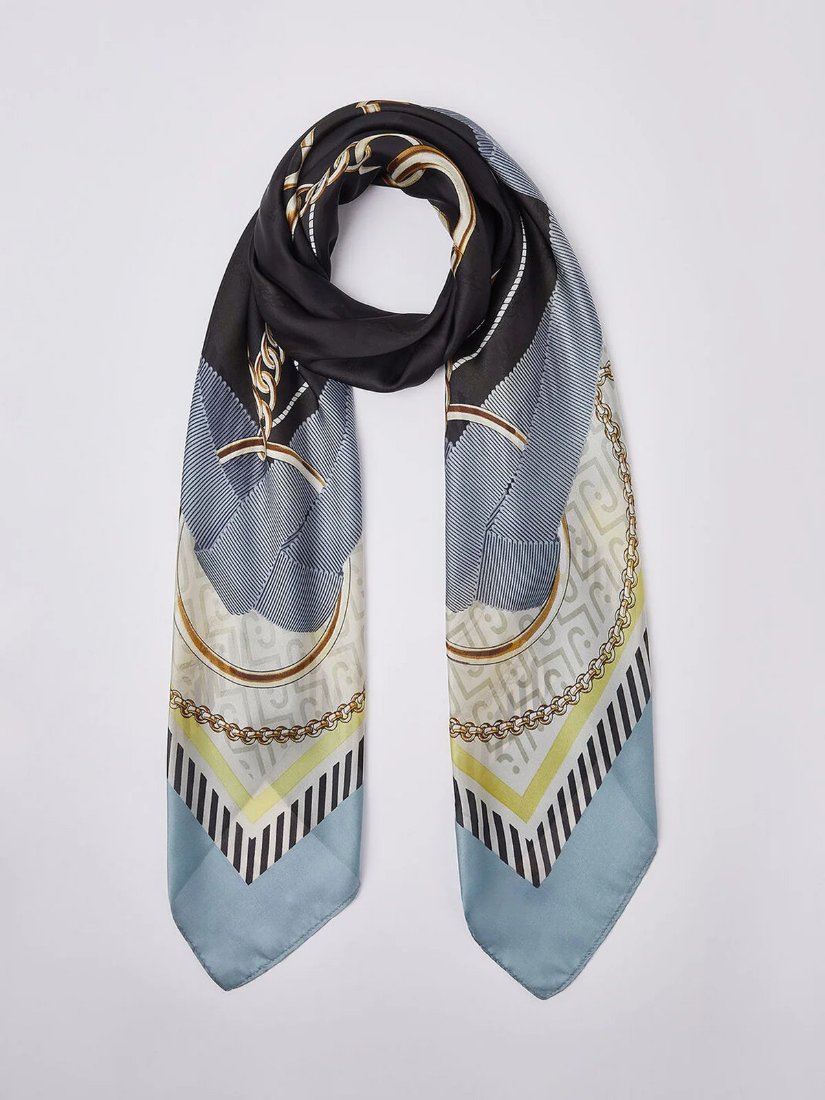LIU JO SOFT Foulard Donna  2A6055T2745 09C45 Dusty blue - Image 4