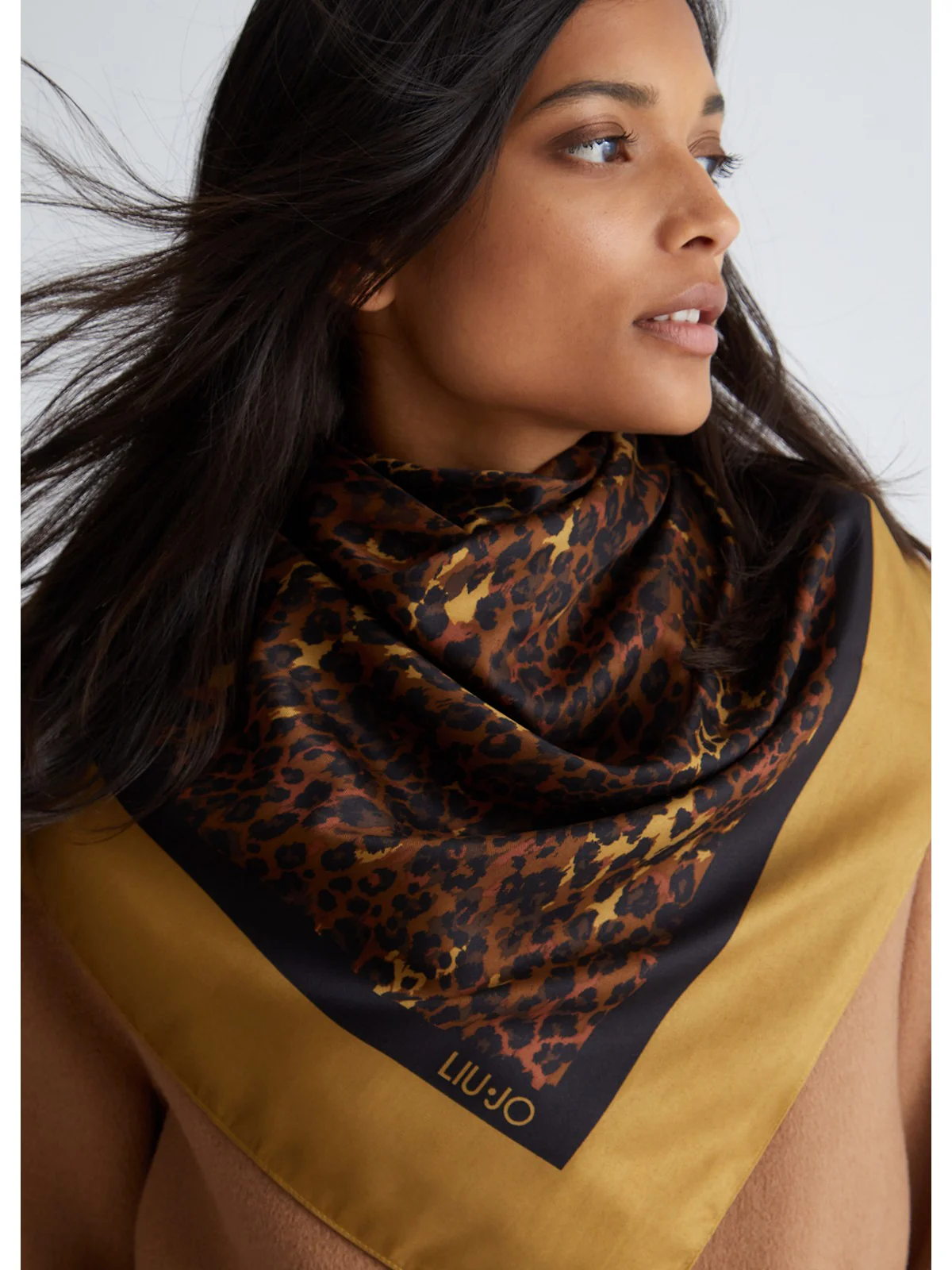LIU JO SOFT Foulard Donna  2F3141T0300 09155 Marrone - Image 2