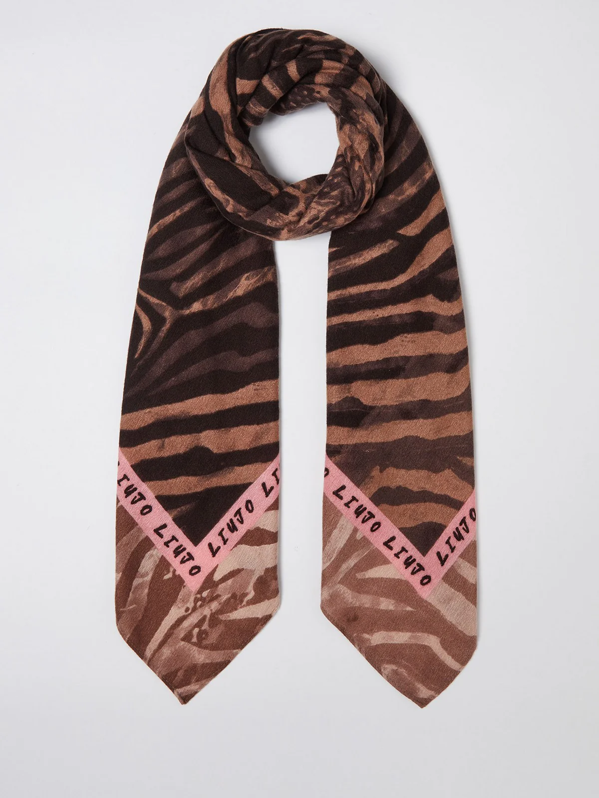 LIU JO SOFT Foulard Donna  2F4095T0300 00070 Marrone - Image 2