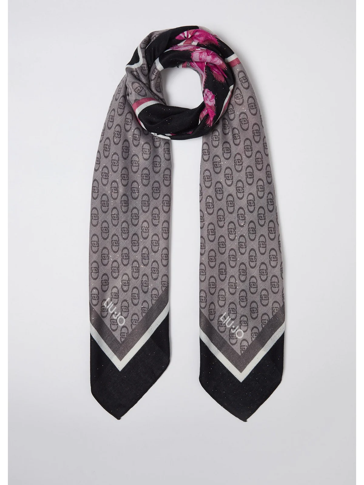 LIU JO SOFT Foulard Donna  2F4098T0300 22222 Nero - Image 2