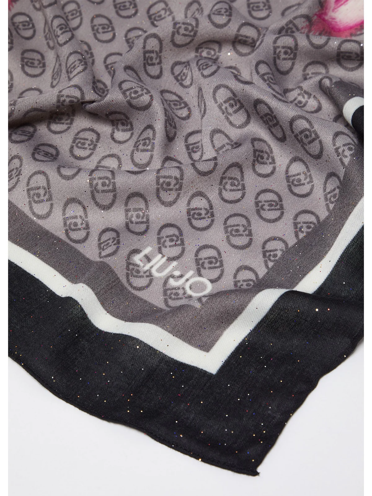 LIU JO SOFT Foulard Donna  2F4098T0300 22222 Nero - Image 3