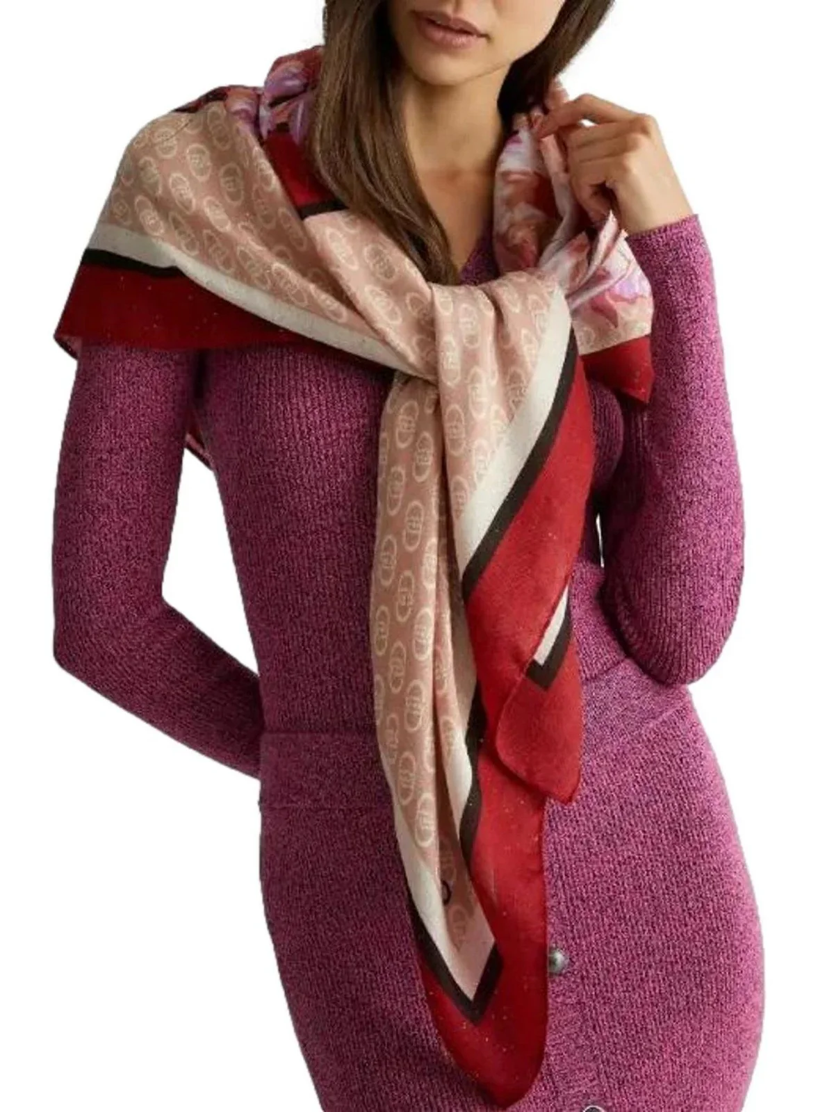 LIU JO SOFT Foulard Donna  2F4098T0300 91555 Beige - Image 4