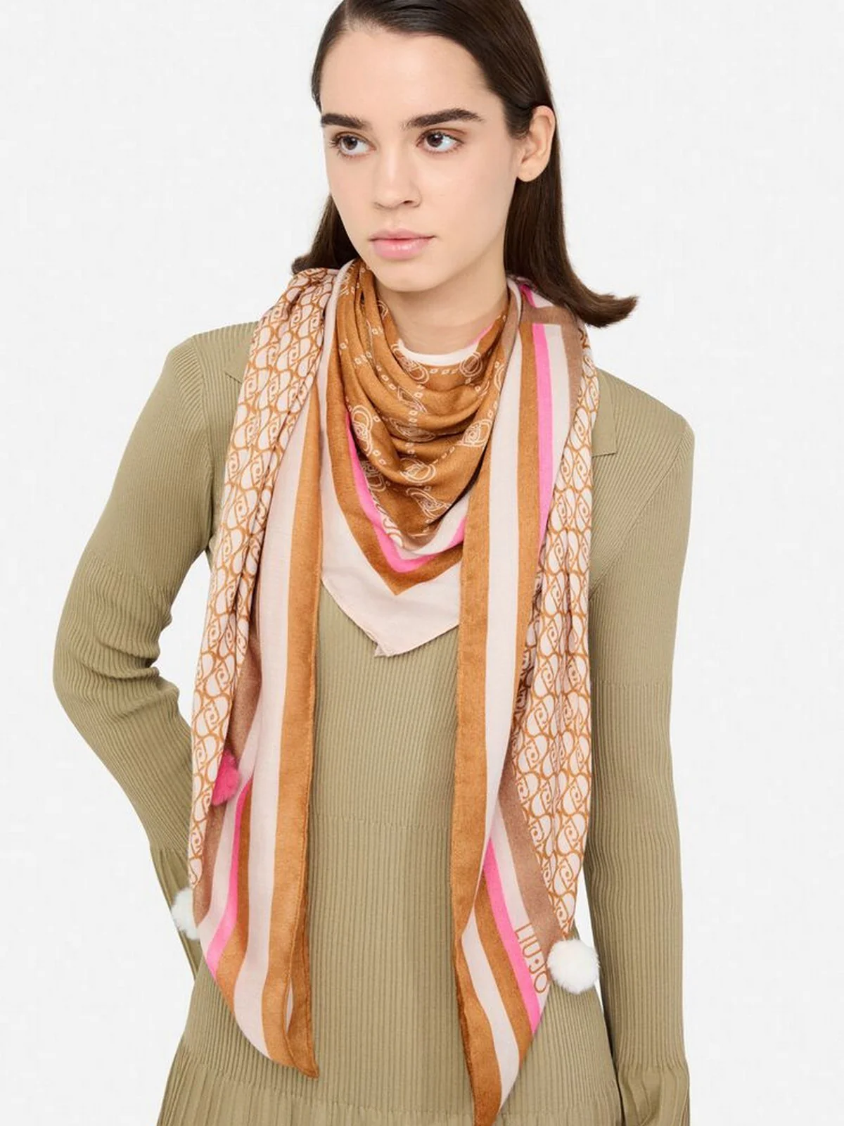LIU JO SOFT Foulard Donna  2F5070T0300 00005 NATURALE - Image 3
