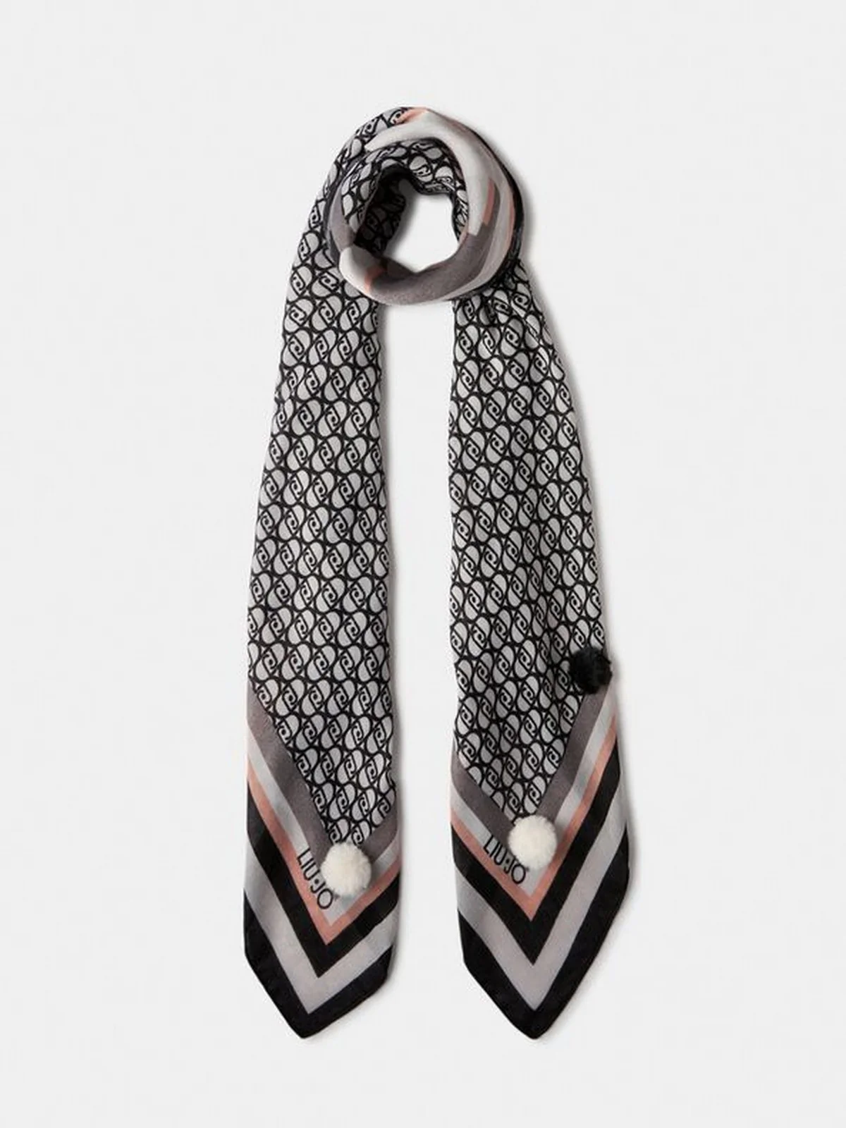 LIU JO SOFT Foulard Donna  2F5070T0300 22222 Nero - Image 4