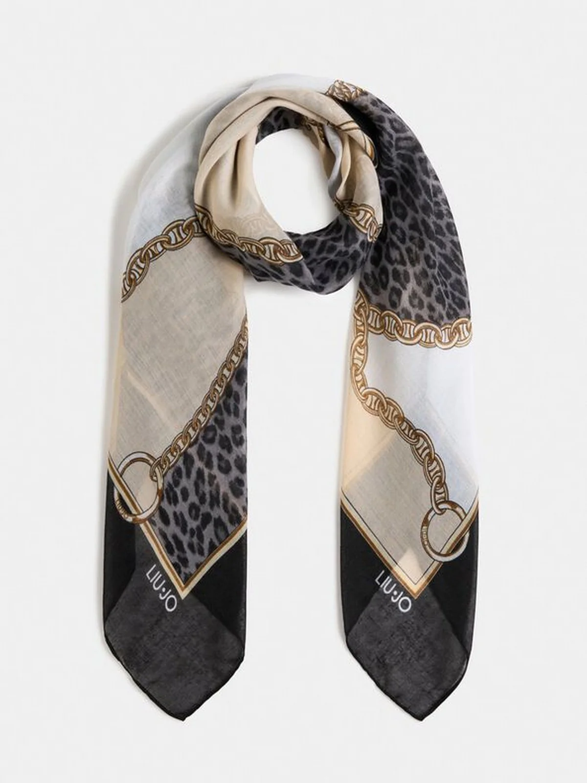 LIU JO SOFT Foulard Donna  2F5074T0300 22222 Nero - Image 3