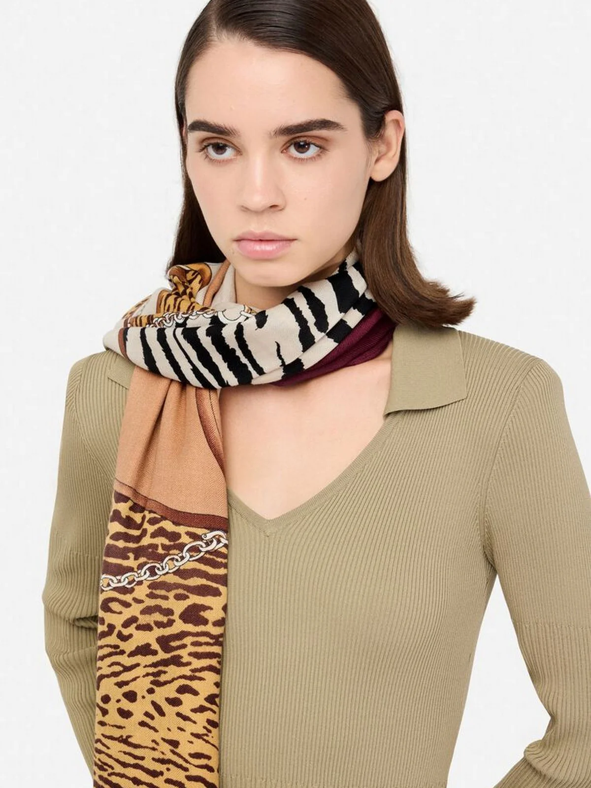 LIU JO SOFT Foulard Donna  2F5083T0300 00005 NATURALE - Image 2
