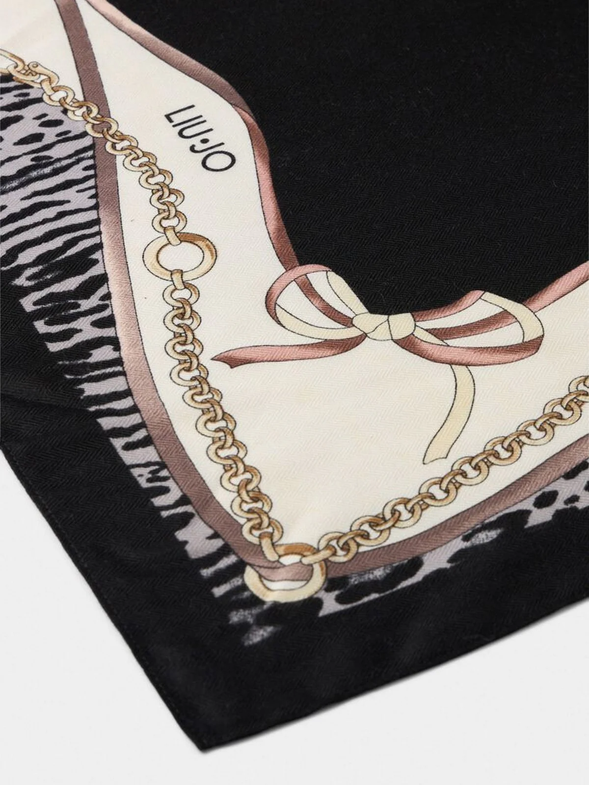 LIU JO SOFT Foulard Donna  2F5083T0300 22222 Nero - Image 3