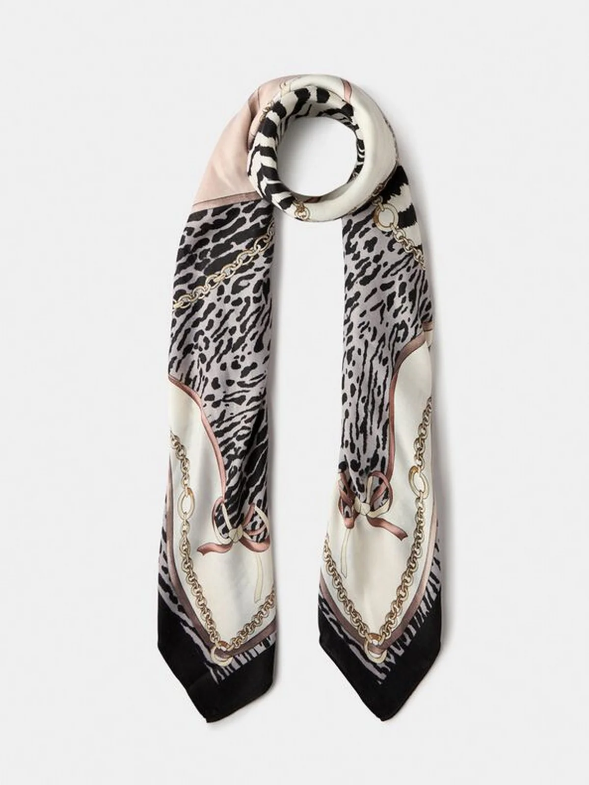 LIU JO SOFT Foulard Donna  2F5083T0300 22222 Nero - Image 4