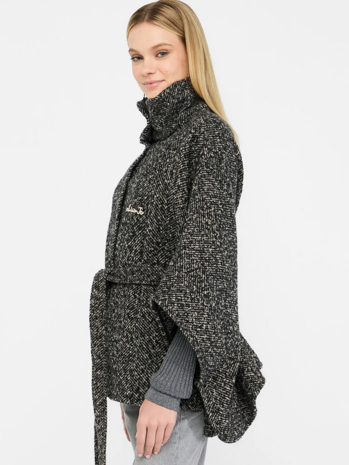 LIU JO SOFT Mantella Donna  2F5025T0300 00128 NERO/BIANCO - Image 5