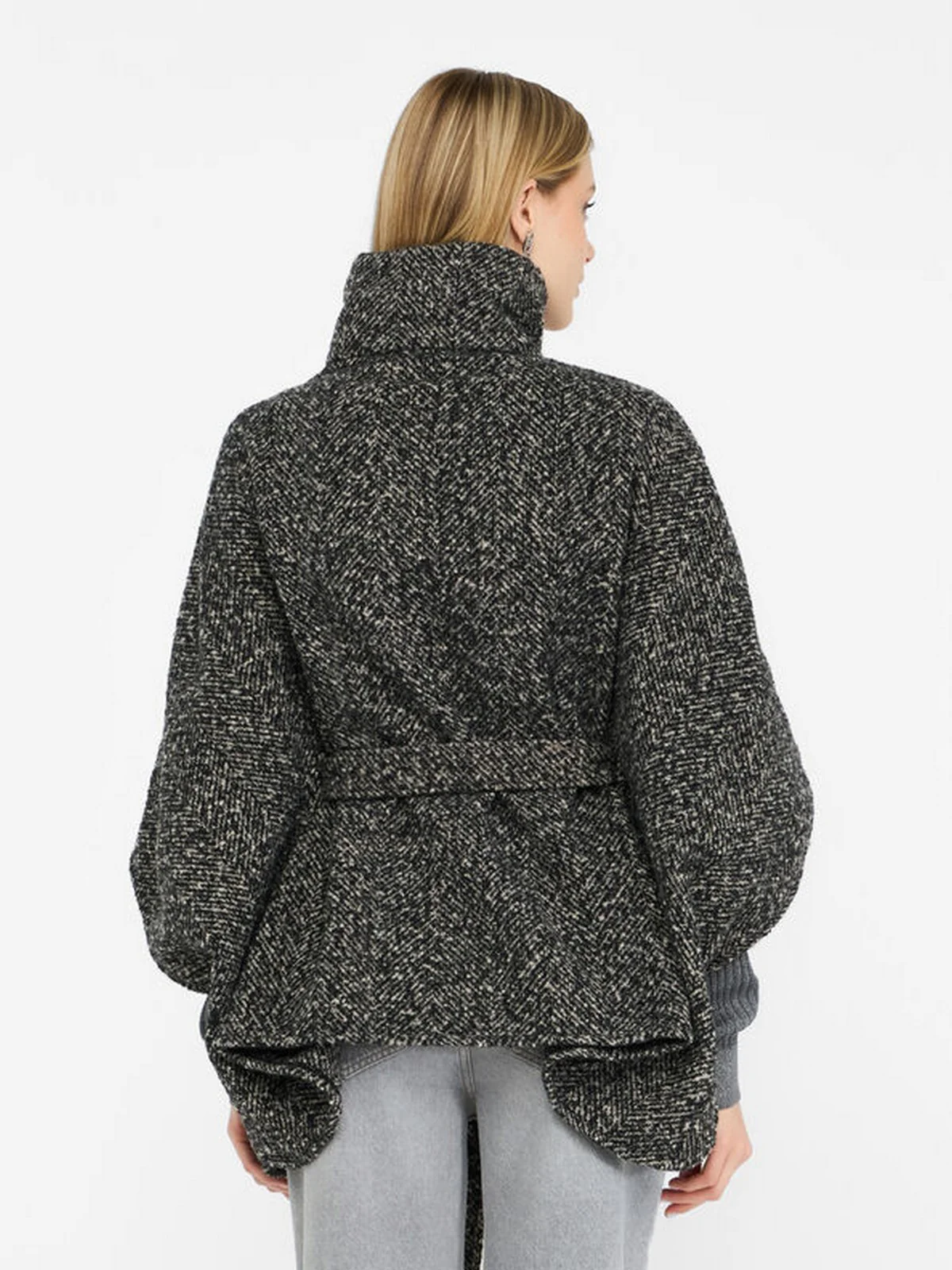 LIU JO SOFT Mantella Donna  2F5025T0300 00128 NERO/BIANCO - Image 6