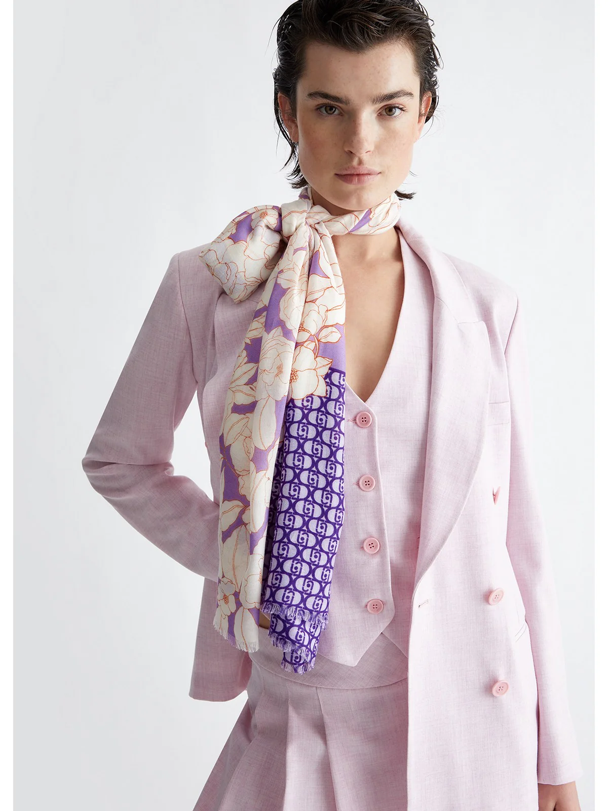 LIU JO SOFT Stola Donna  2A4021T0300 00172 Viola - Image 4
