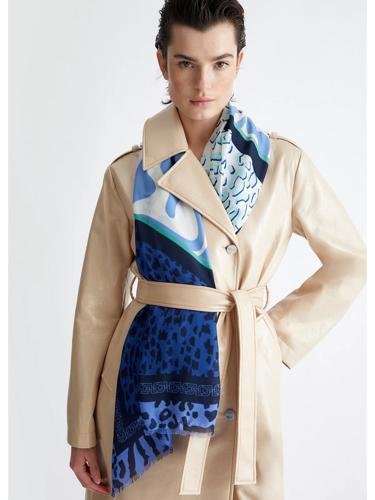 LIU JO SOFT Stola Donna 2A4034T0300 93951 Blu - Image 4