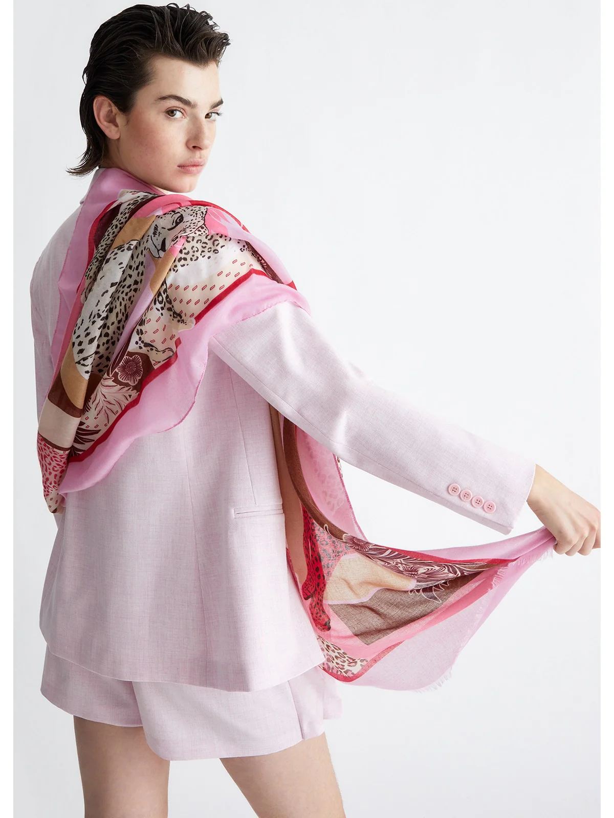 LIU JO SOFT Stola Donna 2A4045T0300 43209 Rosa - Image 4