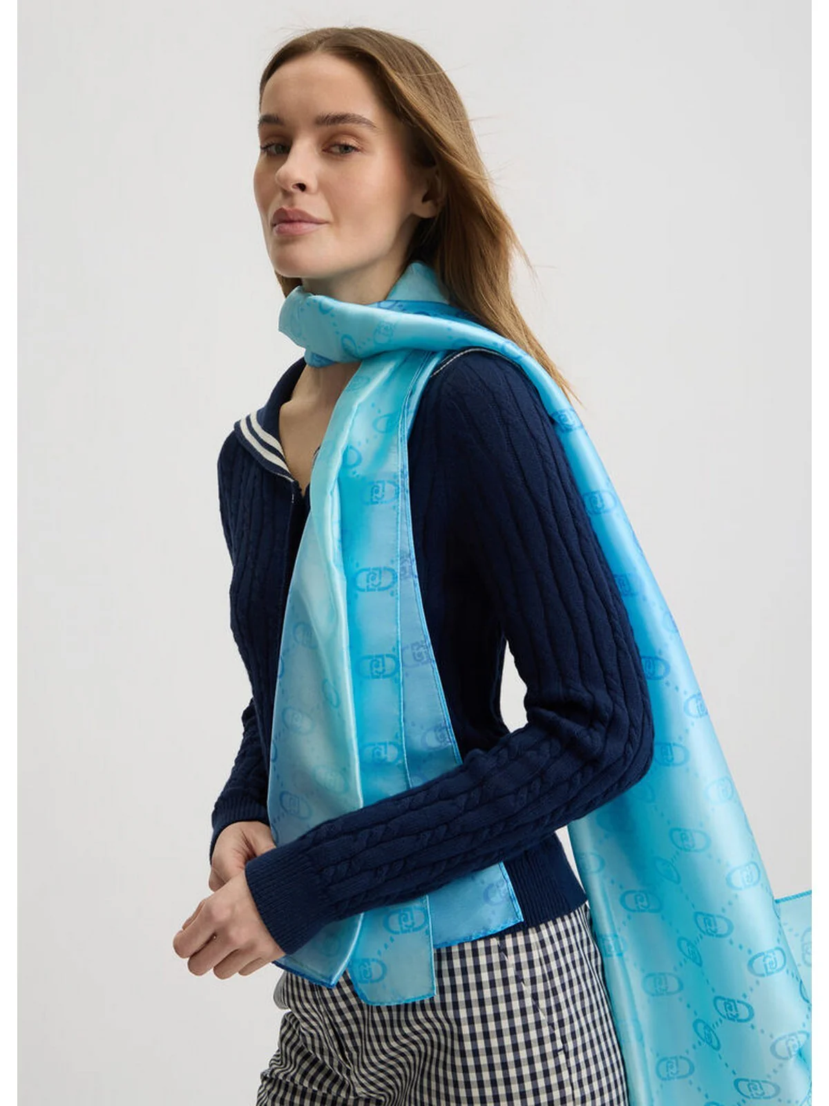 LIU JO SOFT Stola Donna  2A5045T0300 53920 Blu - Image 4
