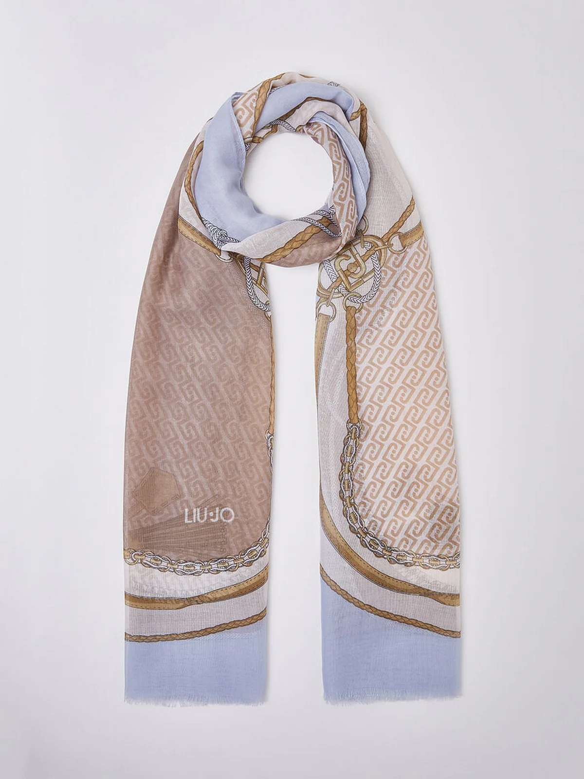 LIU JO SOFT Stola Donna  2A6052T2745 74015 LIGHT DENIM - Image 3